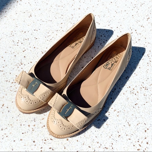 Salvatore Ferragamo Shoes - NIB Authentic Salvatore Ferragamo Tolina Bow Flats